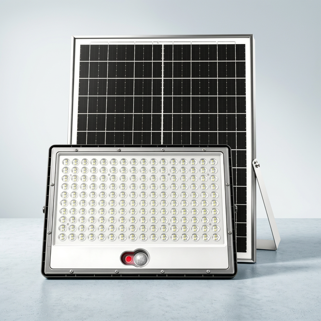 Projecteur LED solaire avec panneau