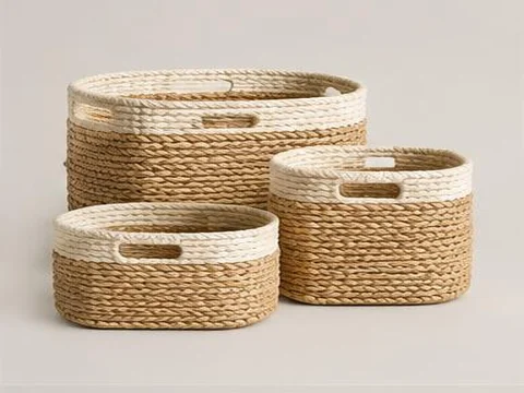 Paniers de rangement tressés